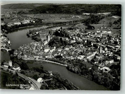 5080 Laufenburg 1970 Foto AK Fliegeraufnahme