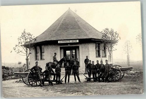 1145 Bière 1924 Foto AK Uniform Kanonen