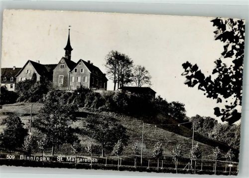 4102 Binningen Foto AK Kirche St. Margarethen