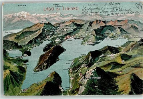 6946 Ponte Capriasca - Lago di Lugano Vogelschau