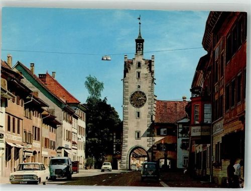 8253 Diessenhofen Foto AK Gasthaus Stadturm Auto