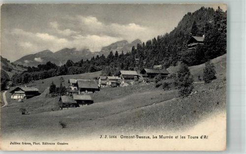 1865 Les Diablerets Ormont-Dessus 1907 Foto AK