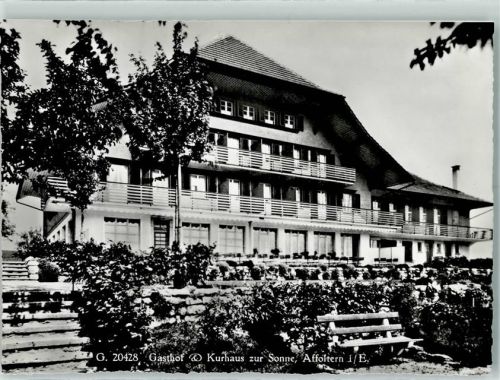 3416 Affoltern im Emmental Gebrauchsspuren Gasthof und Kurhaus zur Sonne