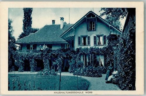 3076 Worb 1924 Foto AK Haushaltungsschule