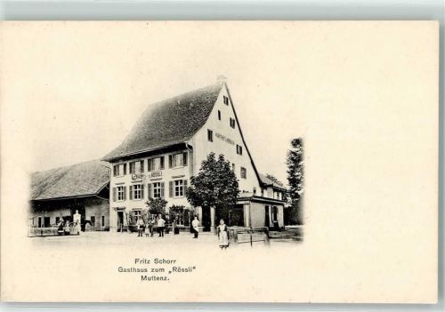 4132 Muttenz 1907 - Gasthof zum Rössli Fritz Schorr