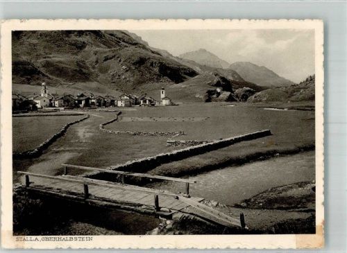 7457 Bivio 1932 Foto AK Stalla Oberhalbstein