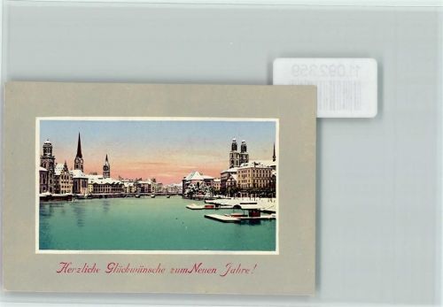 8000 Zürich Foto AK Neujahrswünsche