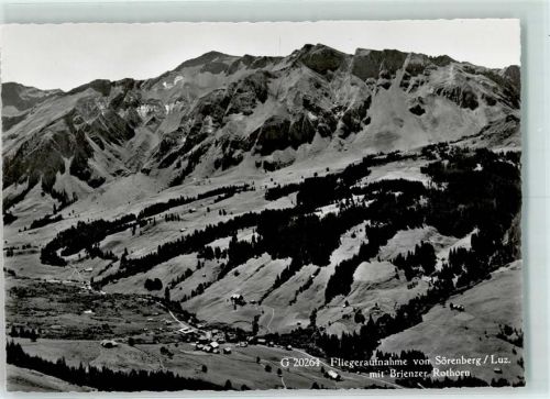 6174 Sörenberg Gebrauchsspuren Fliegeraufnahme Brienzer Rothorn