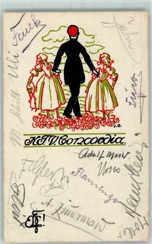 8500 Frauenfeld Künstlerkarte KTV Concordia sign