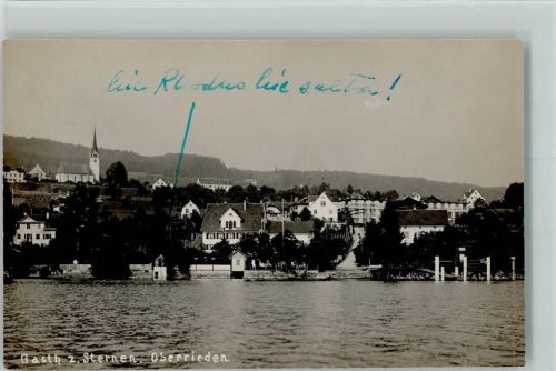 8942 Oberrieden - Gasthaus z. Sternen Zürichsee Uferansicht Kirche
