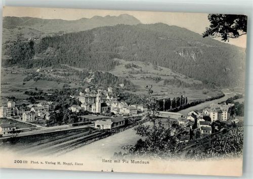 7130 Ilanz Foto AK Bahnhof