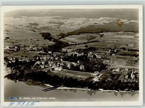 2024 St-Aubin-Sauges St-Aubin NE Gebrauchsspuren Fliegeraufnahme