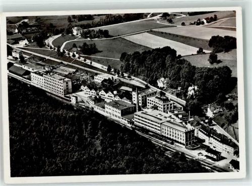 8307 Oberkempttal Effretikon - Fliegeraufnahme Eisenbahn Fabrik von Maggis Nahrungsmittel