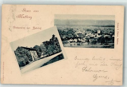 4132 Muttenz 1899 - Gasthaus zum Bahnhof