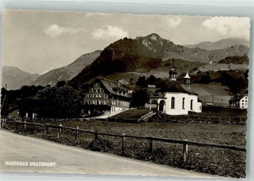 6388 Grafenort Foto AK Gasthaus Kirche