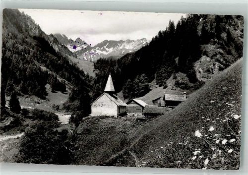 7315 Vättis 1952 Foto AK St. Martin im Calfeisental Kapelle