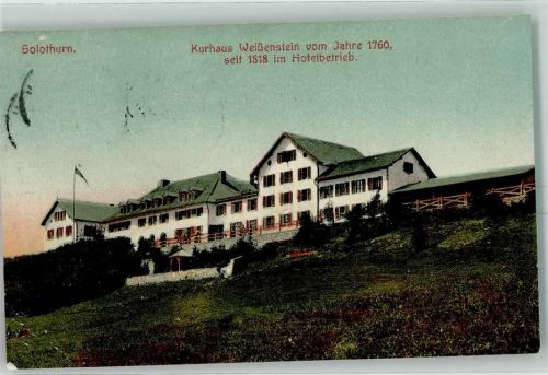 4515 Weissenstein b. Solothurn 1908 Lithographie Kurhaus