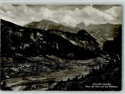 7208 Malans GR - Blick zur Klus und ins Prätigau