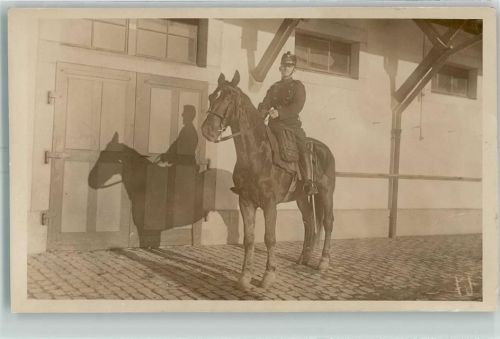 8180 Bülach - 1914 Militär Soldat auf Pferd