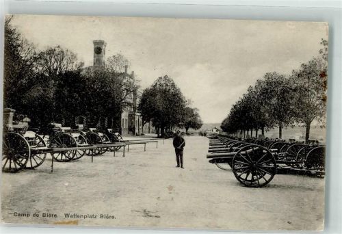 1145 Bière 1921 Foto AK Kaserne Waffenplatz Feldpost