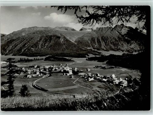 7505 Celerina/Schlarigna - Blick auf Muottas Muragl Rhätische Bahn