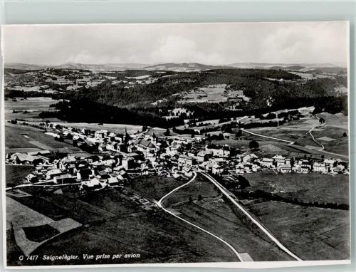 2350 Saignelégier Gebrauchsspuren Fliegeraufnahme