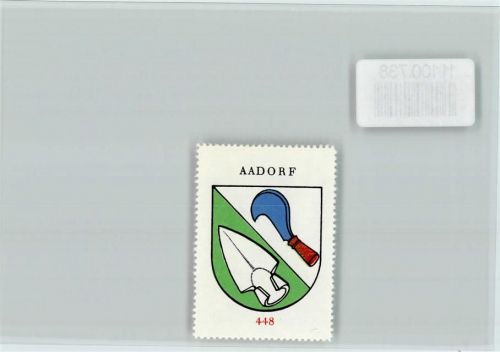 8355 Aadorf - Vignette Wappen Kaffee Hag ca 1920-1940 Aadorf