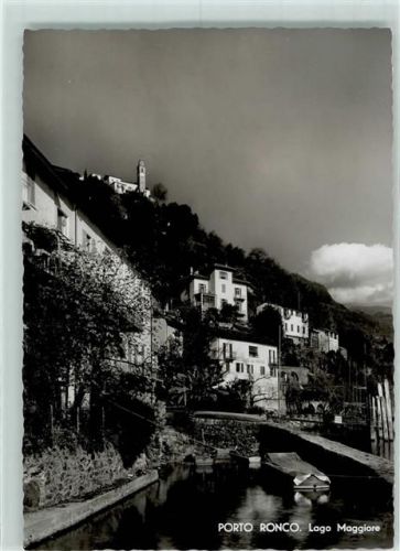 6613 Porto Ronco Foto AK Porto Lago Maggiore