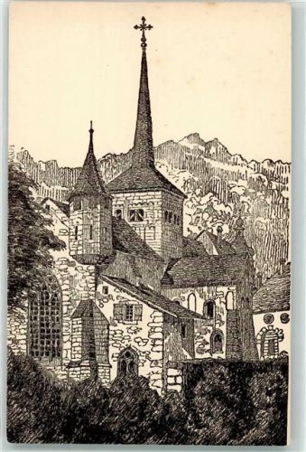 1323 Romainmôtier-Envy - Temple vue Nord est