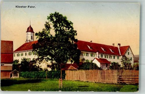 8109 Kloster Fahr 1914 Foto AK Kirche Kloster