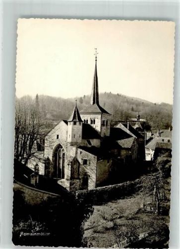 1323 Romainmôtier-Envy 1964 Foto AK Kirche