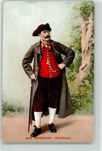 8200 Schaffhausen Sciaffusa 1915 - Mann mit Gehstock
