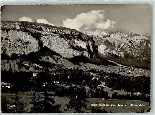 7018 Flims Waldhaus Foto AK Fidaz Flimserstein Foto Geiger