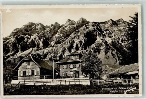 Fräkmünt Alm Foto AK Pilatus Feldpost Infanterieschule 8. Div.
