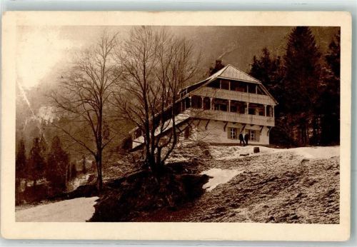 4717 Mümliswil Gebrauchsspuren Winter Naturfreundehaus Passwang Ortsgruppe Basel