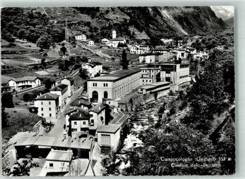 7744 Campocologno 1963 Foto AK Grenze Italien-Schweiz