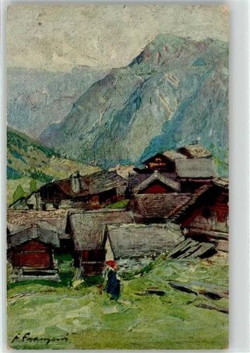 6673 Maggia 1915 Künstlerkarte sign. Franzoni