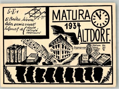 8243 Altdorf SH 1934 Foto AK Studentika