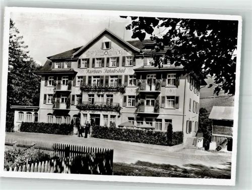 9108 Gonten 1958 Foto AK Hotel Kurhaus Jakobsbad