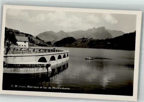 1636 Broc 1932 Foto AK Wasserkraftwerk Broc/Montsalvens