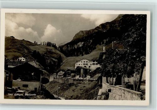 7435 Splügen 1928 Foto AK Wehrli Verlag Nr. 7066 - Dorfpartie, gute Erhaltung AK