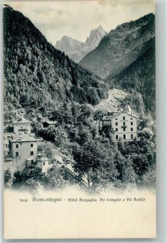 7606 Promontogno Foto AK Hotel Bregaglia