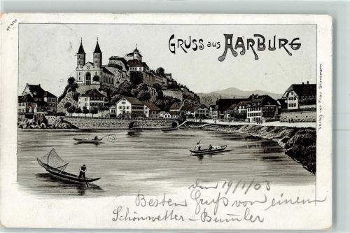 4663 Aarburg 1903 - Ruderboote