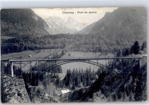 1637 Charmey (Gruyère) 1905 - Brücke