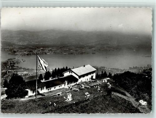 8835 Feusisberg - Mit dem Flugzeug über... Etzel Kulm Blick gegen Rapperswil