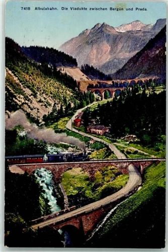 Albulabahn 1910 - Solisbrücken