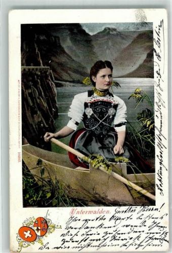 1901 - Festtracht Frau Wappen