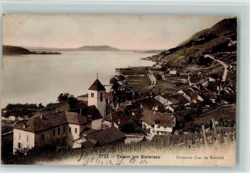 2513 Twann - 1907 Bielersee Douanne Lac de Bienne