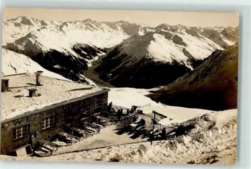 Weissfluhjoch - Winter Berghaus Terrasse