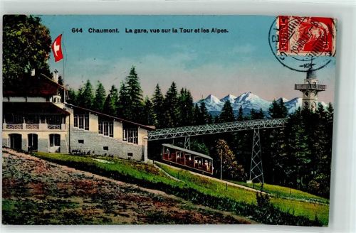 2067 Chaumont 1915 - Station Bahn